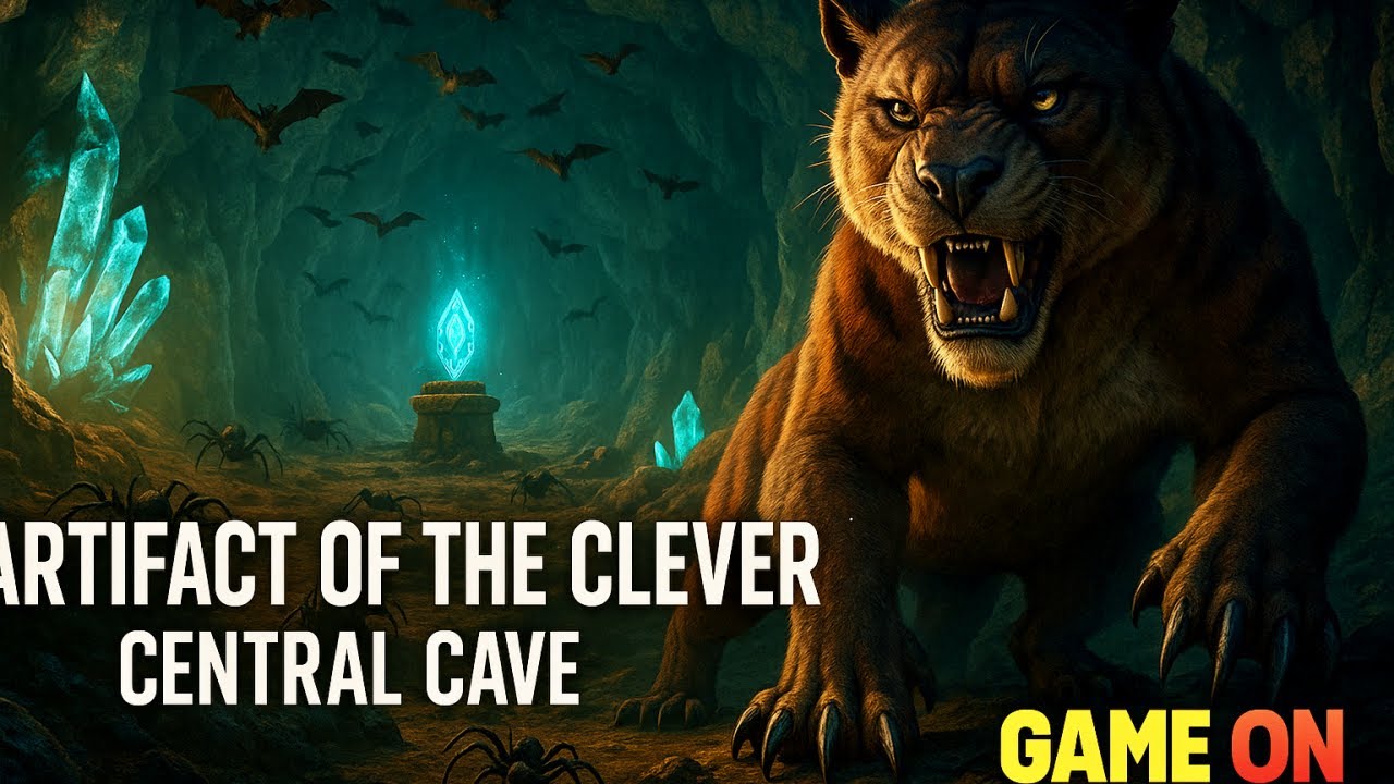 ARK Central Cave Run with Thylacoleo | Artifact of the Clever (The Island) | Game ON