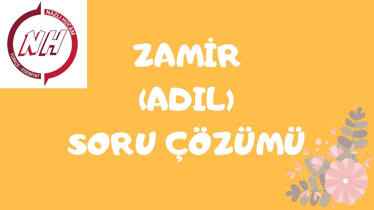 ZAMIR ( ADIL ) SORU ÇÖZÜMÜ