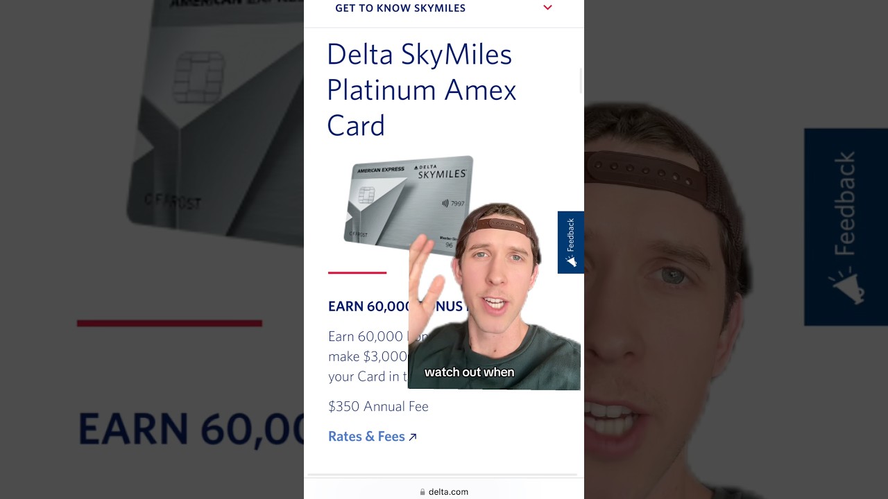 Difference between the Delta SkyMiles Platinum Amex Card vs. American Express Platinum Card #credit