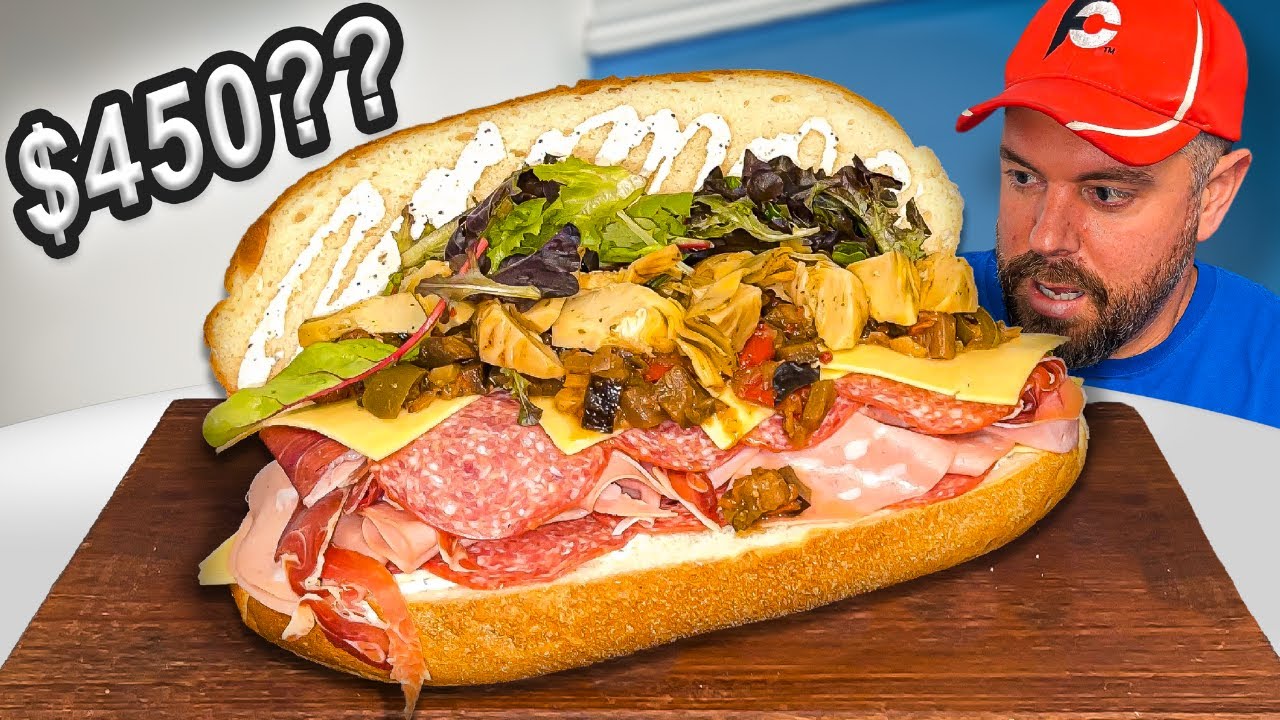 A Friend Bet Me $150 I Couldn't Eat Foodie's Big 2.5kg Conti Roll Sandwich Challenge in 20 Minutes!!