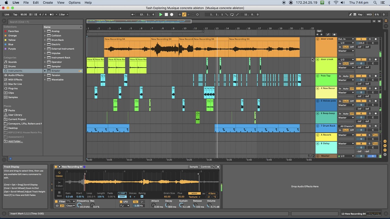 Exploring Musique concrete