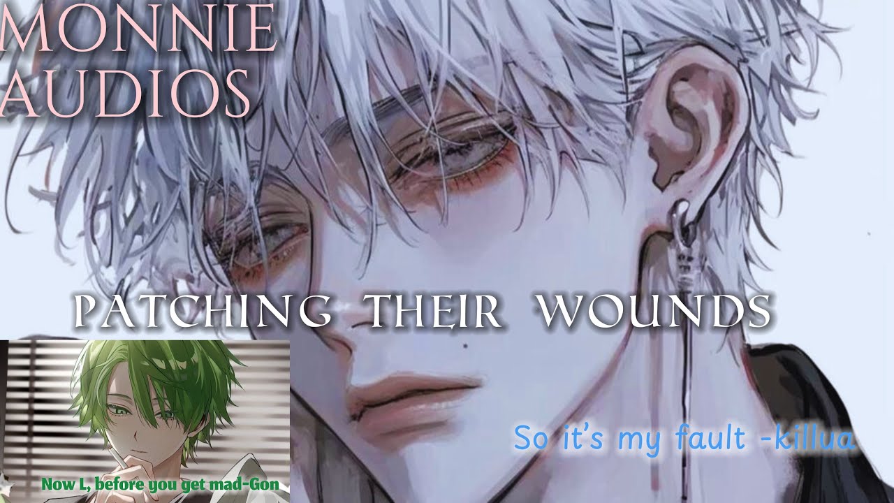 Patching up the boy’s wounds Killua x listener—-ft Gon and alluka 