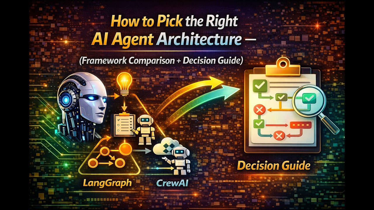 How to Pick the Right AI Agent Architecture (Framework Comparison + Decision Guide)