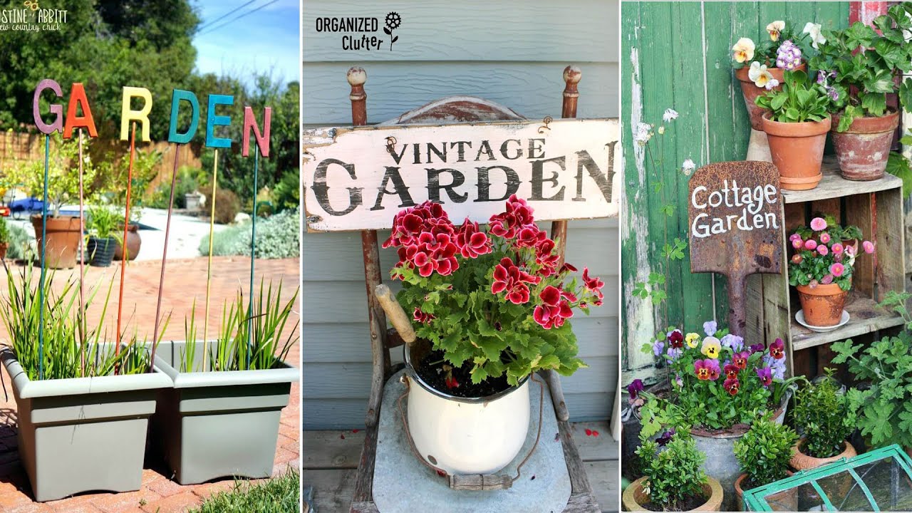 34+ Cute Garden Sign Ideas to Make Your Yard More Inviting | DIY Gardening
