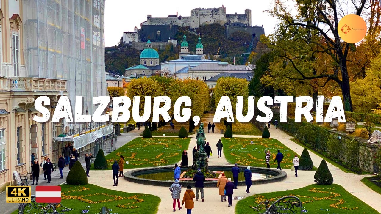 Salzburg Austria 4K Autumn Walking Tour 2023