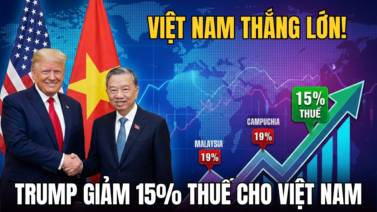 Việt Nam Thắng Lớn Tại Mỹ: Trump Giảm 15% Thuế Cho Việt Nam | Kinh Tế Toàn Cảnh
