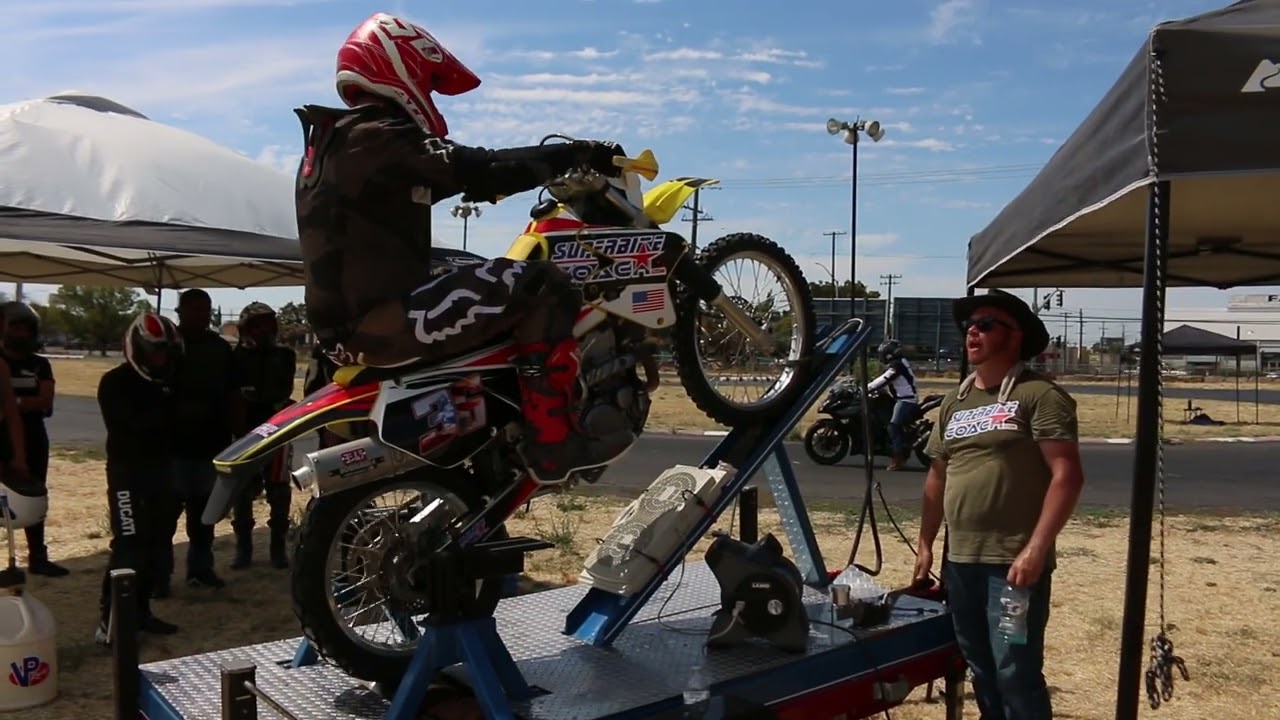 Superbike-Coach wheelie machine