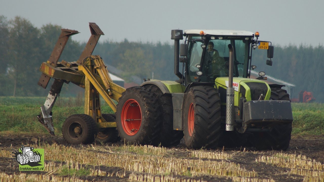 Grondverbetering met Claas Xerion 3300 Trac VC en getrokken woelpoot Trekkerweb