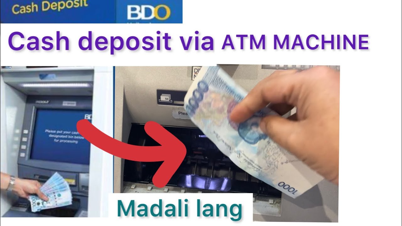 HOW TO DEPOSIT CASH IN BDO ATM MACHINE MADALI LANG PALA! #how #money #trending #philippines