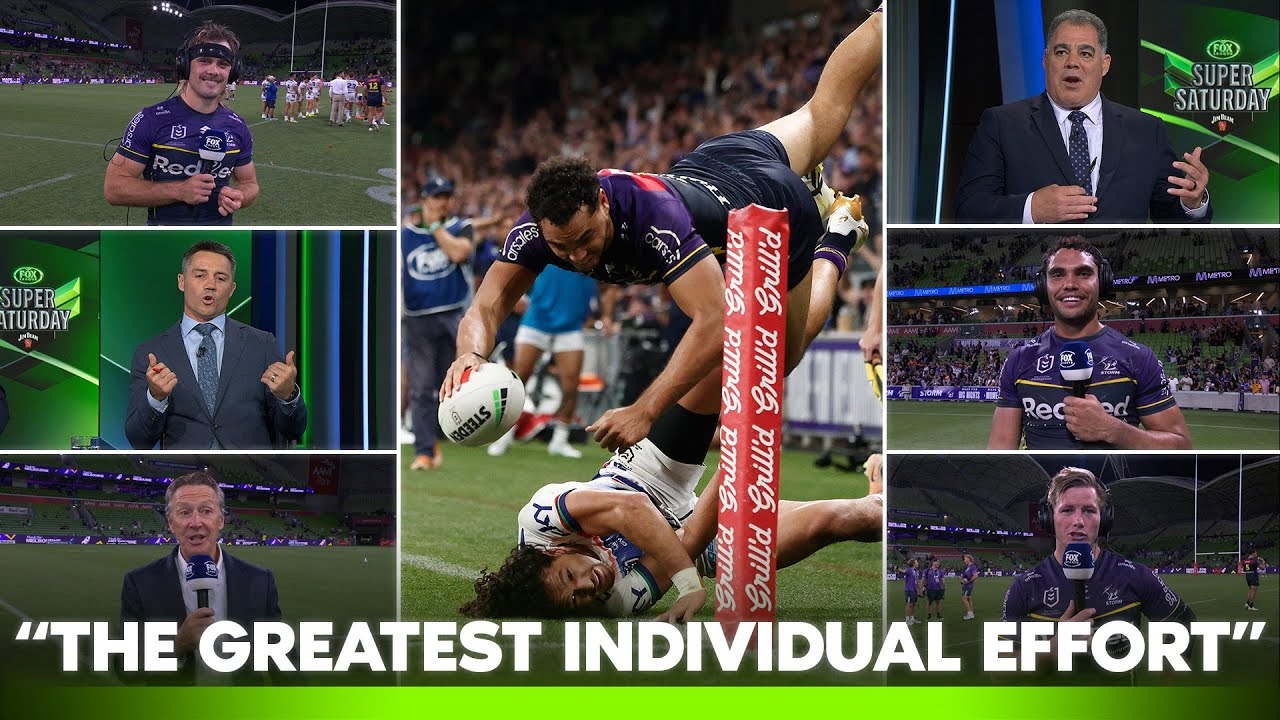 Cronk, Bellamy and Papenhuyzen FROTH over insane Xavier Coates try 🤤 | Super Saturday | Fox League
