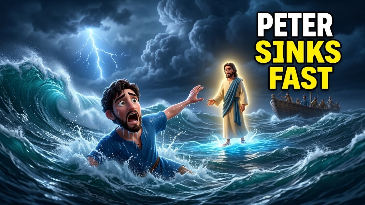 Peter's Big Mistake | Walking on Water Gone Wrong 🌊