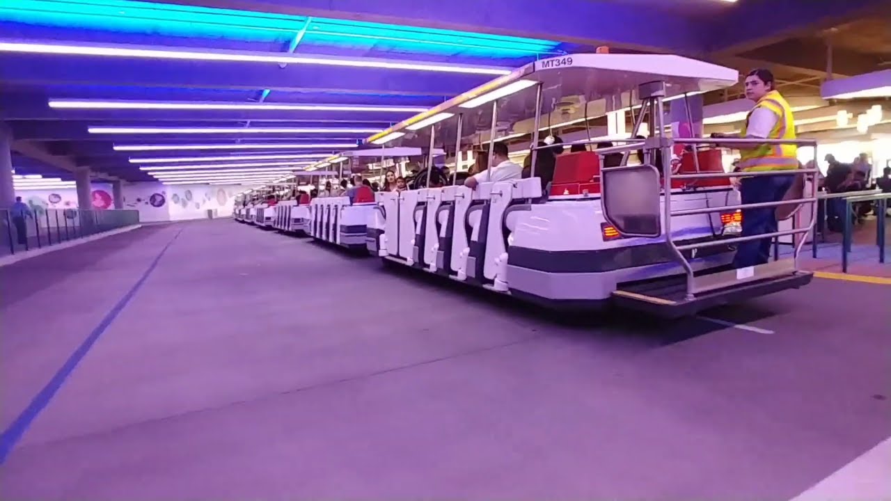 Pixar Pals, Mickey & Friends Tram Station Walkthrough And Mickey Bus Ride To Downtown Disney