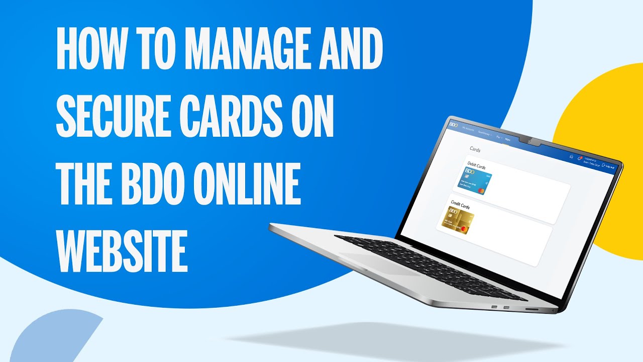 How to Manage Limits and Secure Cards on  the BDO Online Website