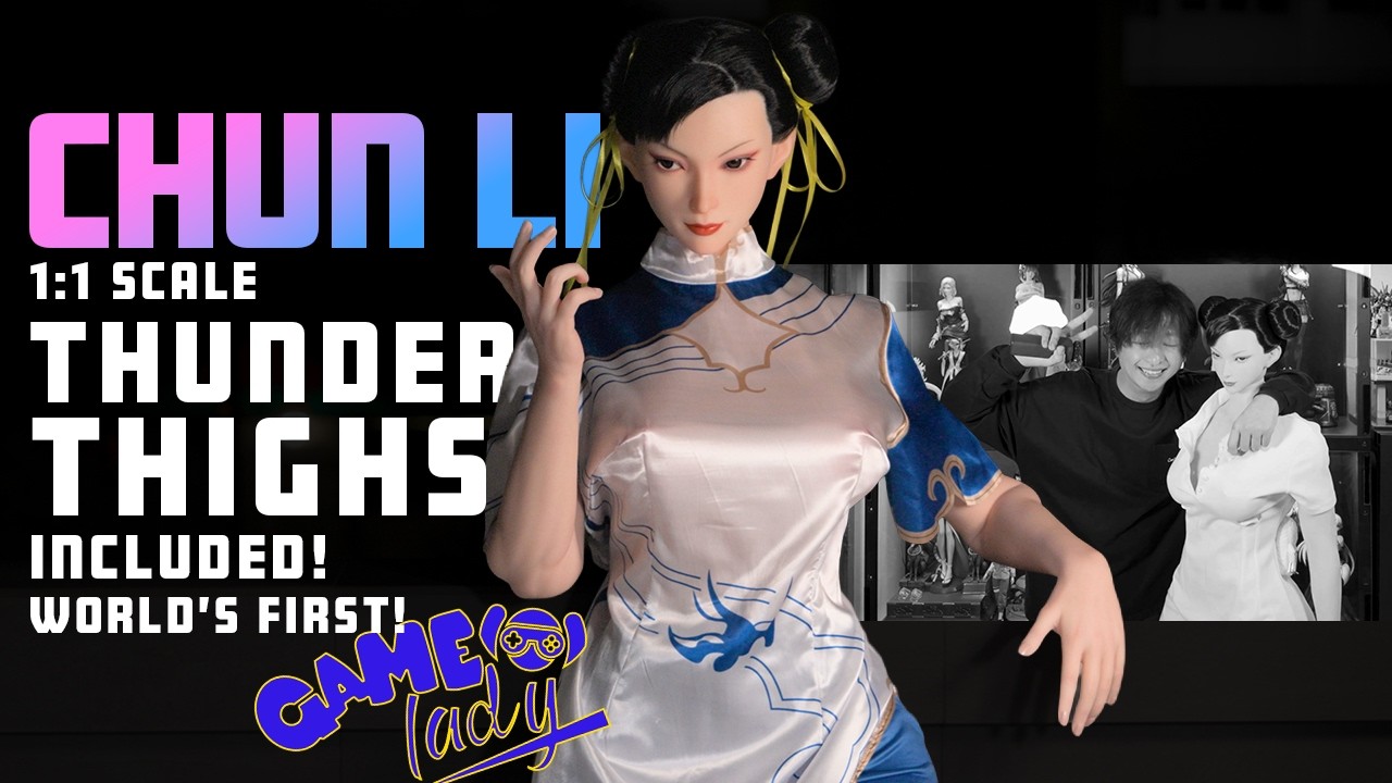 World's First 1:1 Thunder Thighs & Muscular Body! Chun Li Gamelady Unboxing and Review #gamelady