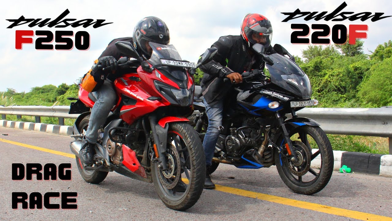 F250 Pulsar vs Pulsar 220F BS6 Drag Race, PULSAR MANIA
