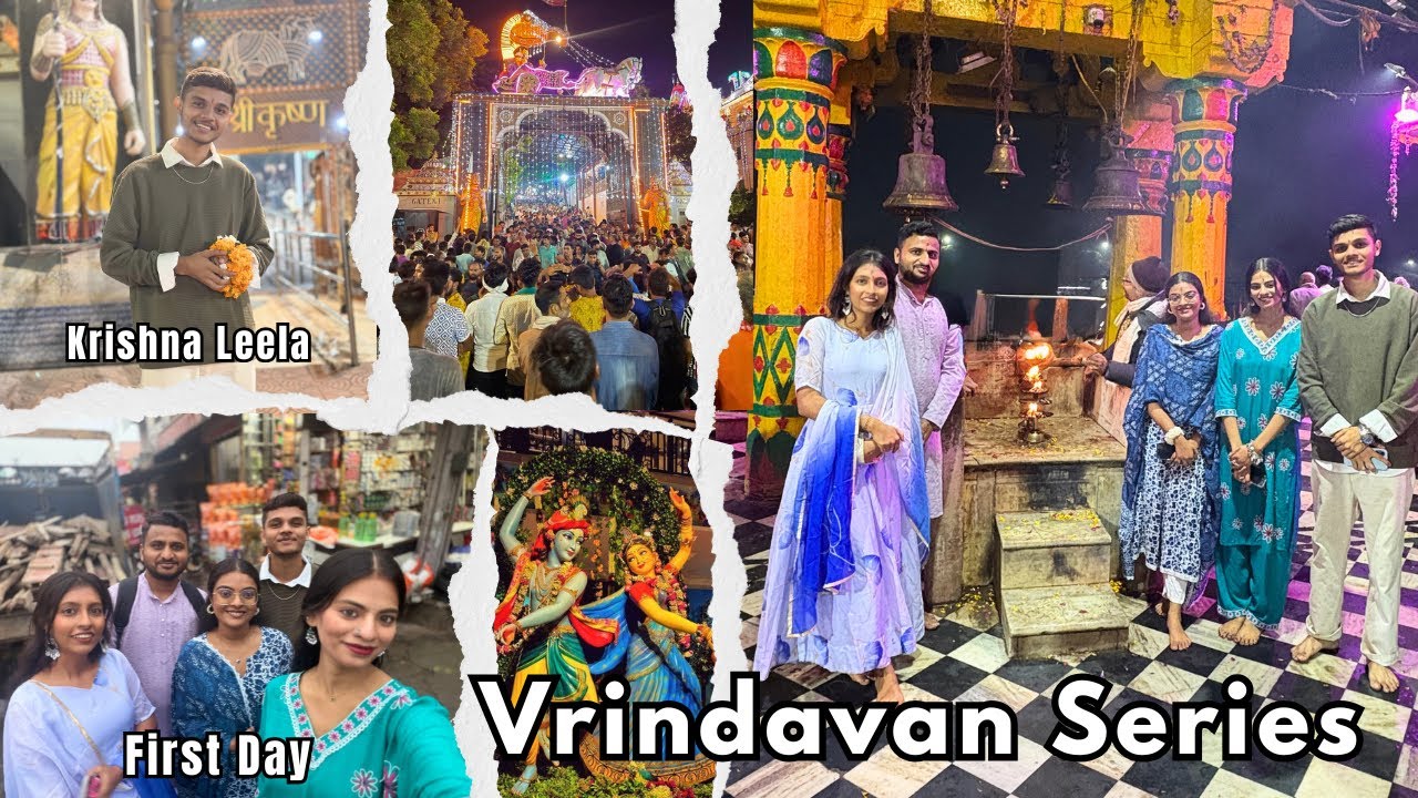 Krishna Leela Day 1😍🌸 | Mushkil se pahuche Mathura🥲 | Vrindavan Series | Jainish Gheriya