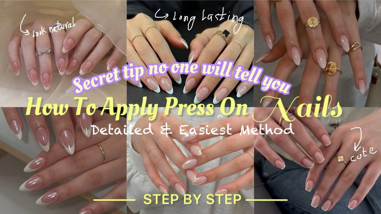 How To Apply Affordable Fake/Press On Nails Like A Pro | Quick & Easy Tips | Tutorial For Beginner ✨