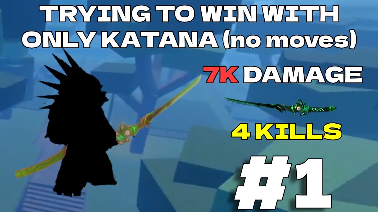 Попытка победить в GPO Battleroyale, используя только катану.