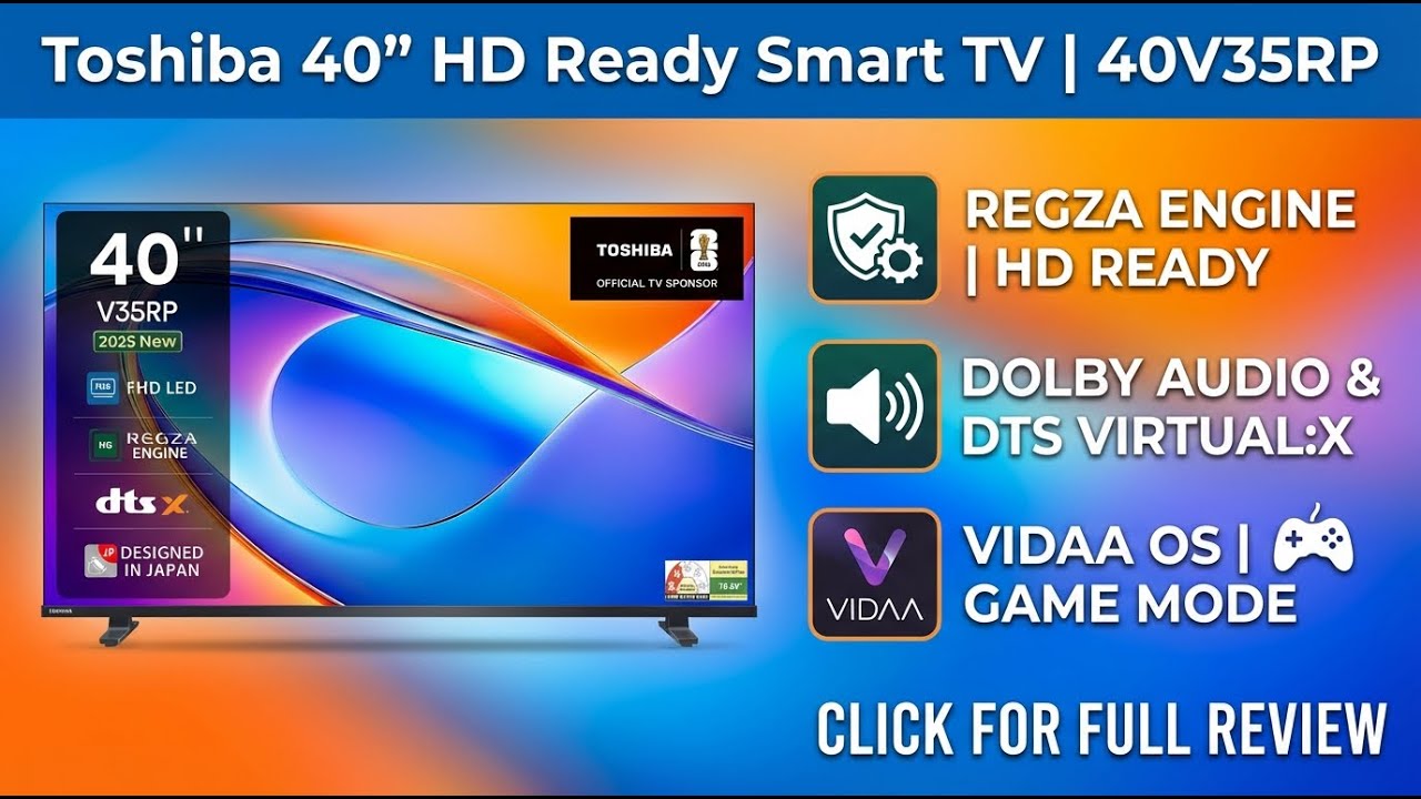 Toshiba 40-Inch Full HD Smart LED TV- VIDAA OS & REGZA Engine Full Review | Review in Hindi |
