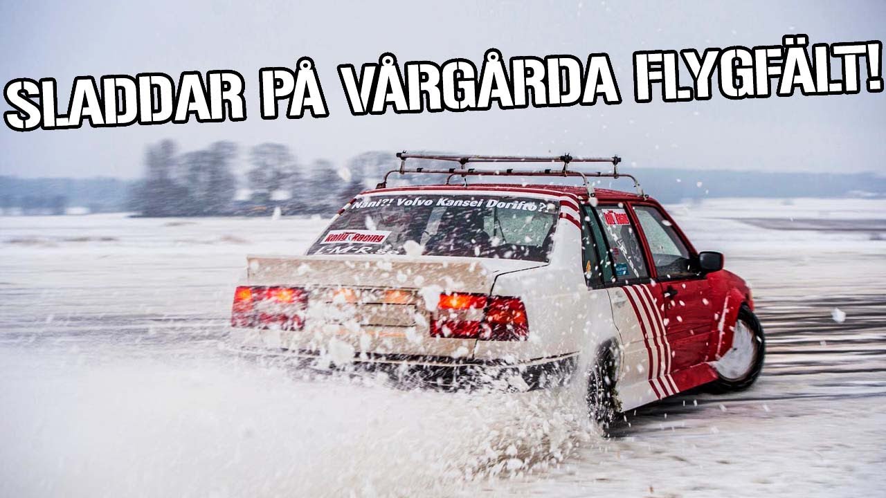 VINTER SLADD PÅ FLYGFÄLTET!