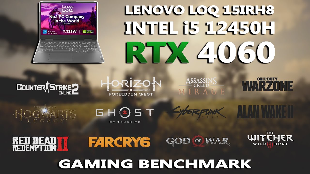 LENOVO LOQ 15- i5 12450H + RTX 4060 игровой тест | Протестировано в 12 играх | RTX 4060 |