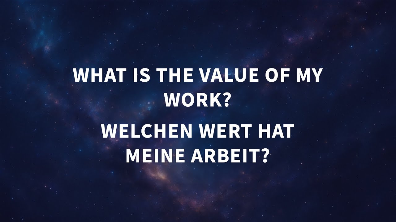 Genesis &ndash; How should we live?: What is the value of my work? (Matthias Theis)