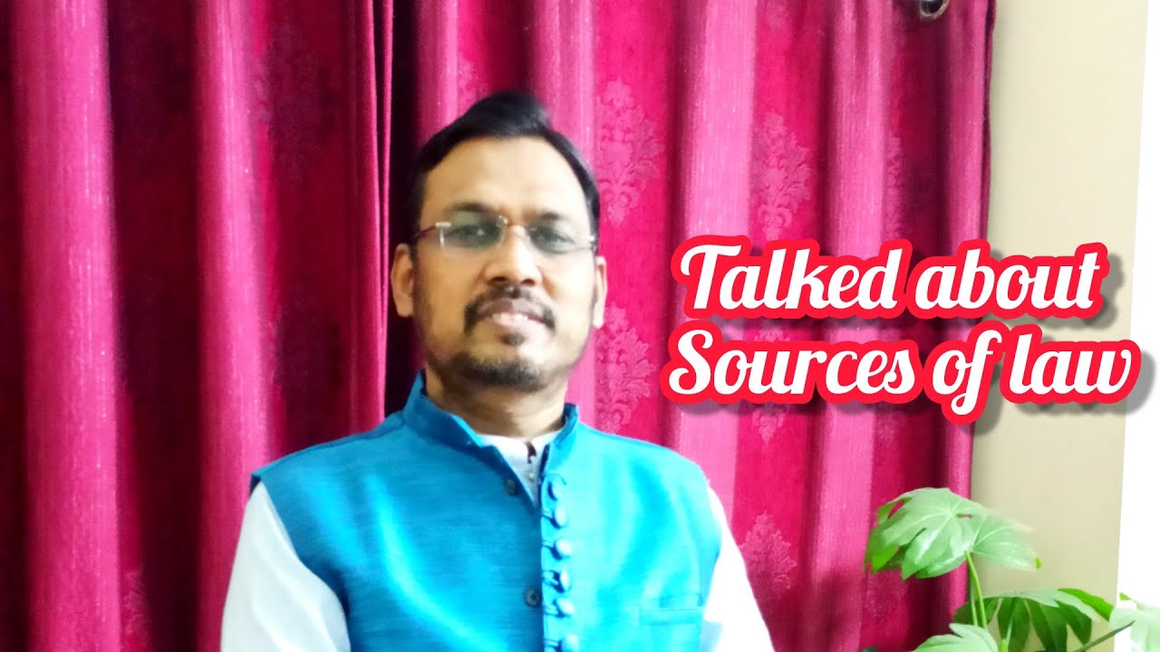 Talked about Sources of law, Bangladesh perspective.