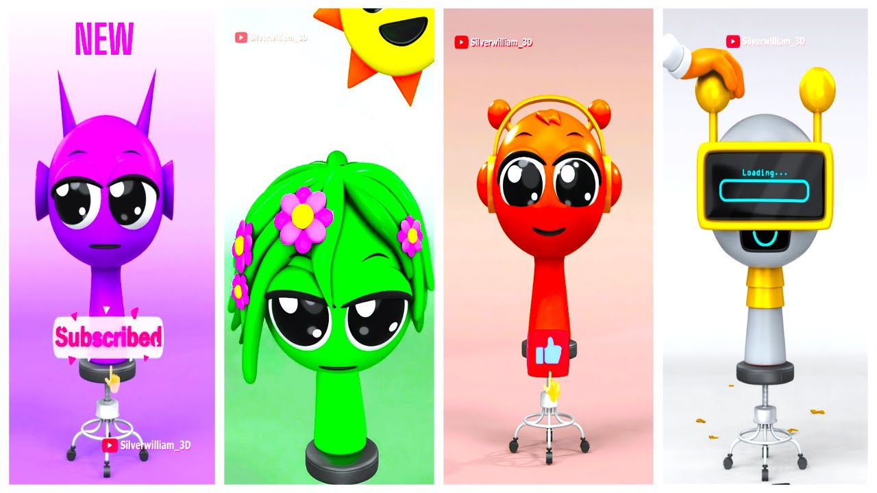 Sprunki OC Help DURPLE 🐔 vs VINNERIA 💀 vs OREN🐸 vs FUNBOT 🎶-    Tiles Hop Battle