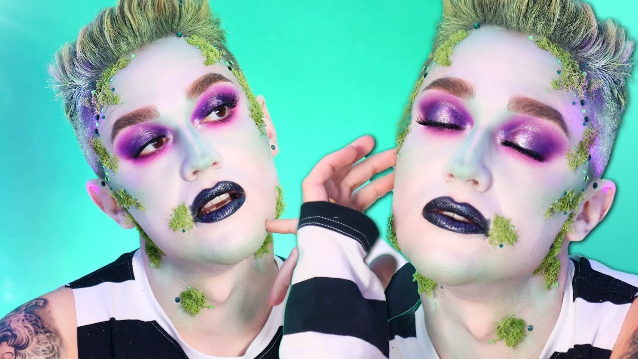 GLAM BEETLEJUICE HALLOWEEN MAKEUP | JOHNNY ROSS