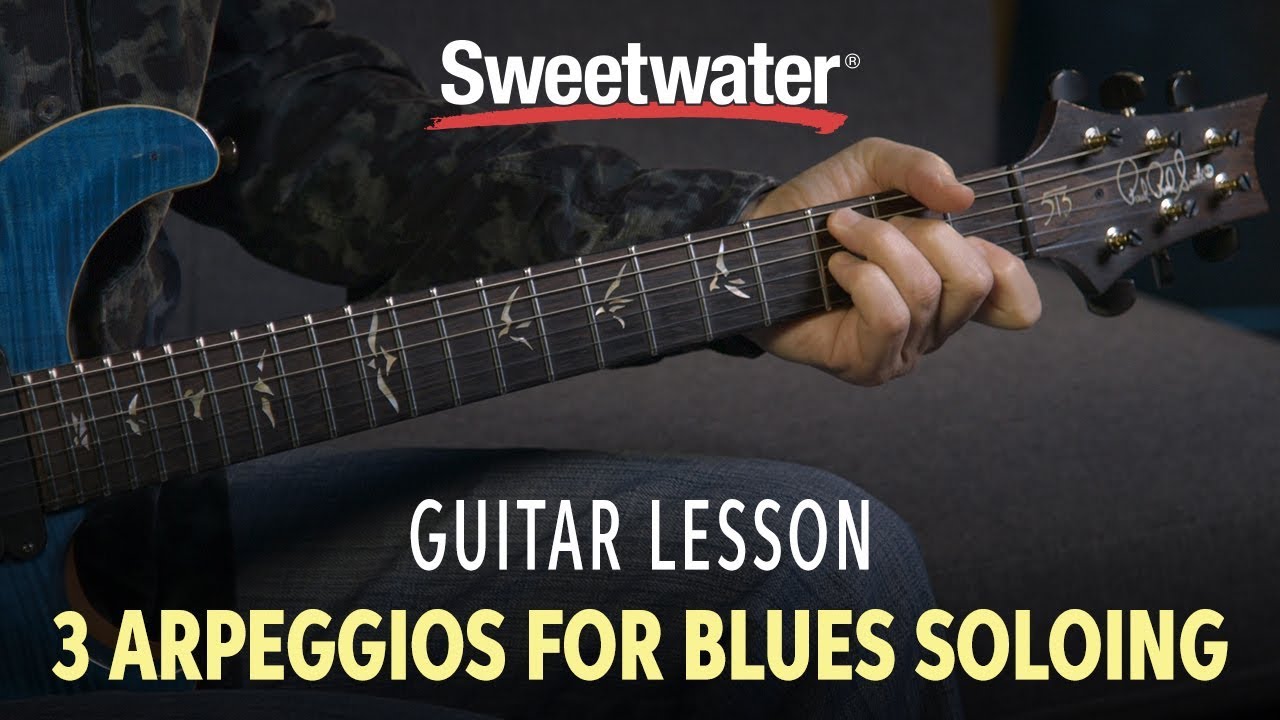 Guitar Lesson — 3 Arpeggios for Blues Soloing