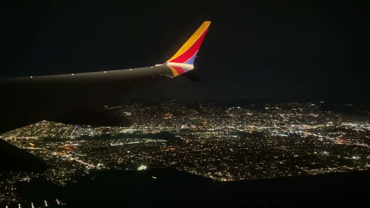 Southwest 737 Max 8 Night Departure @ Oakland (KOAK)