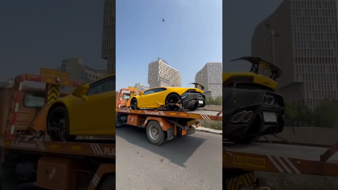 c'est vraiment con de tomber en panne d'essence avec une Lamborghini Aventador