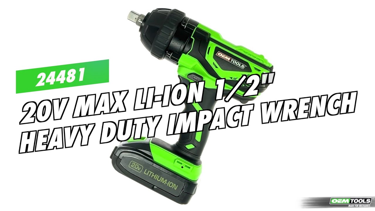 OEMTOOLS 24481 20V Max Li-Ion 1/2