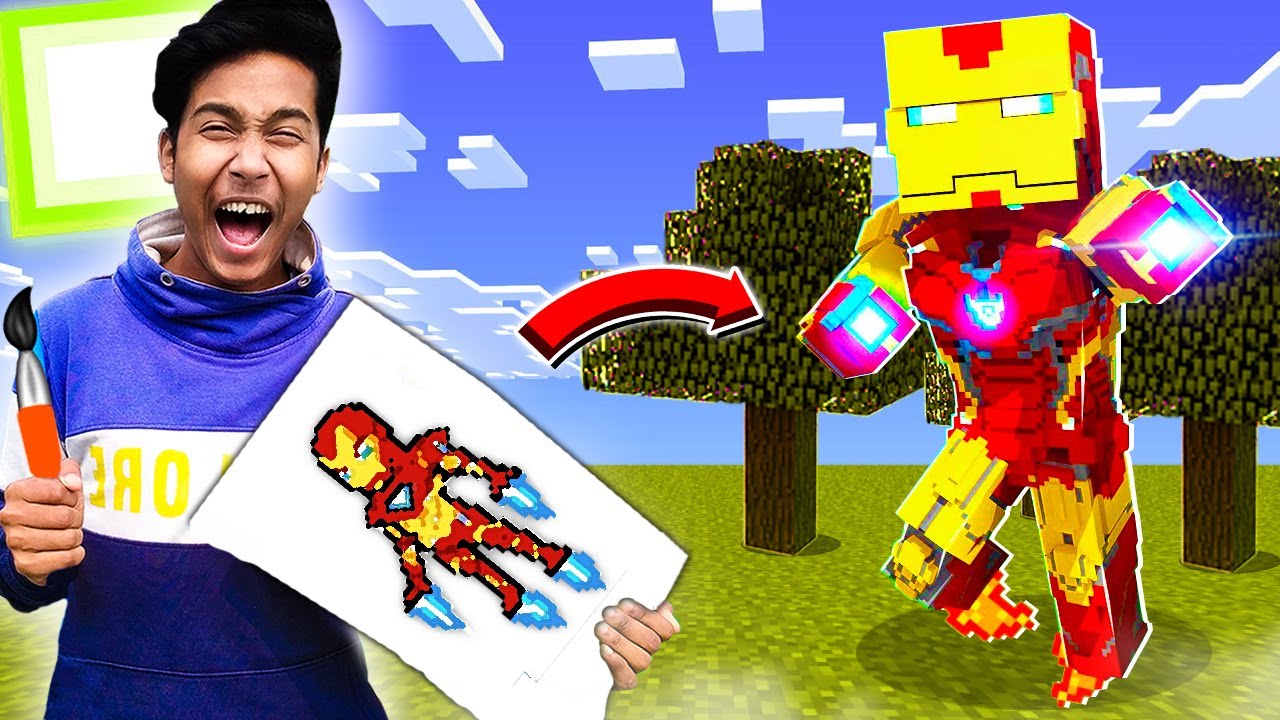 MINECRAFT But WHATEVER I DRAW COMES TO REAL || MINECRAFT Bangla GAMEPLAY || Narin The Gamer