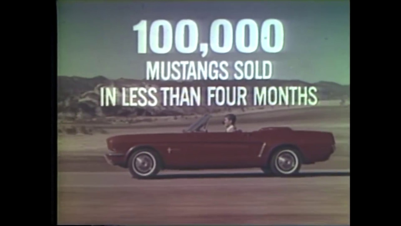 6 потрясающих рекламных роликов Ford Mustang 1965 года