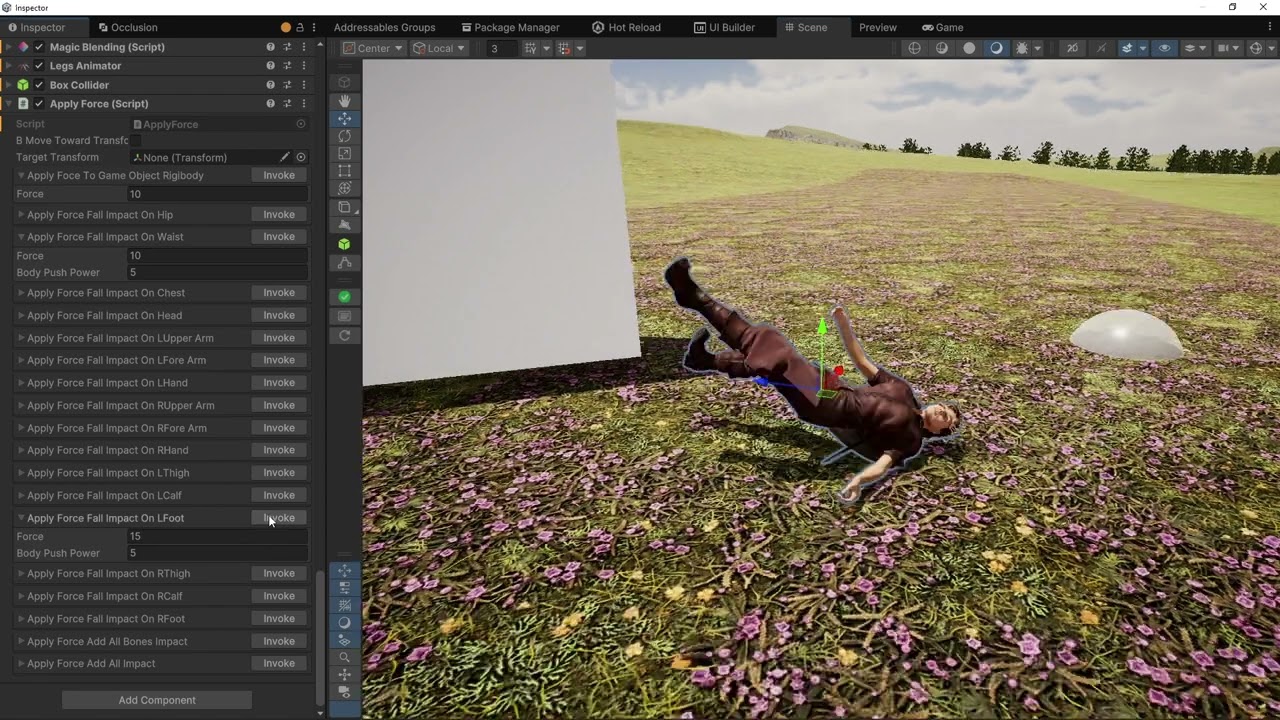 Update 0.11.0.3.1 - Devlog 2 - Testing the Ragdoll Animator 2 Physic