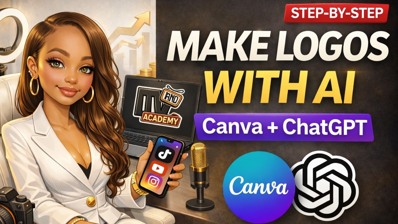 Create a Professional Logo for FREE Using Canva & ChatGPT (Step-by-Step)