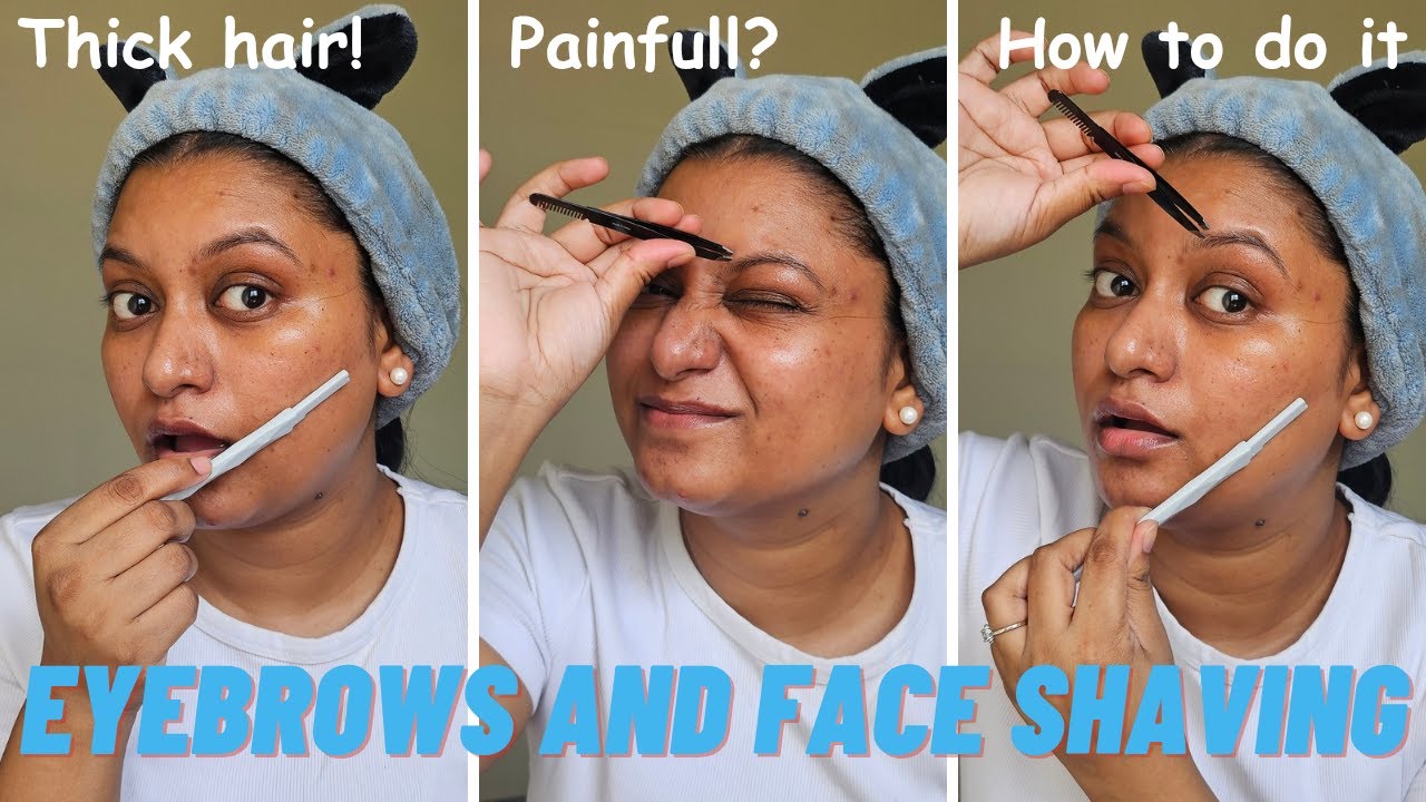How i *SHAVE MY FACE* ! My At-Home Routine & Eyebrow Secrets | Nidhi Srivastava