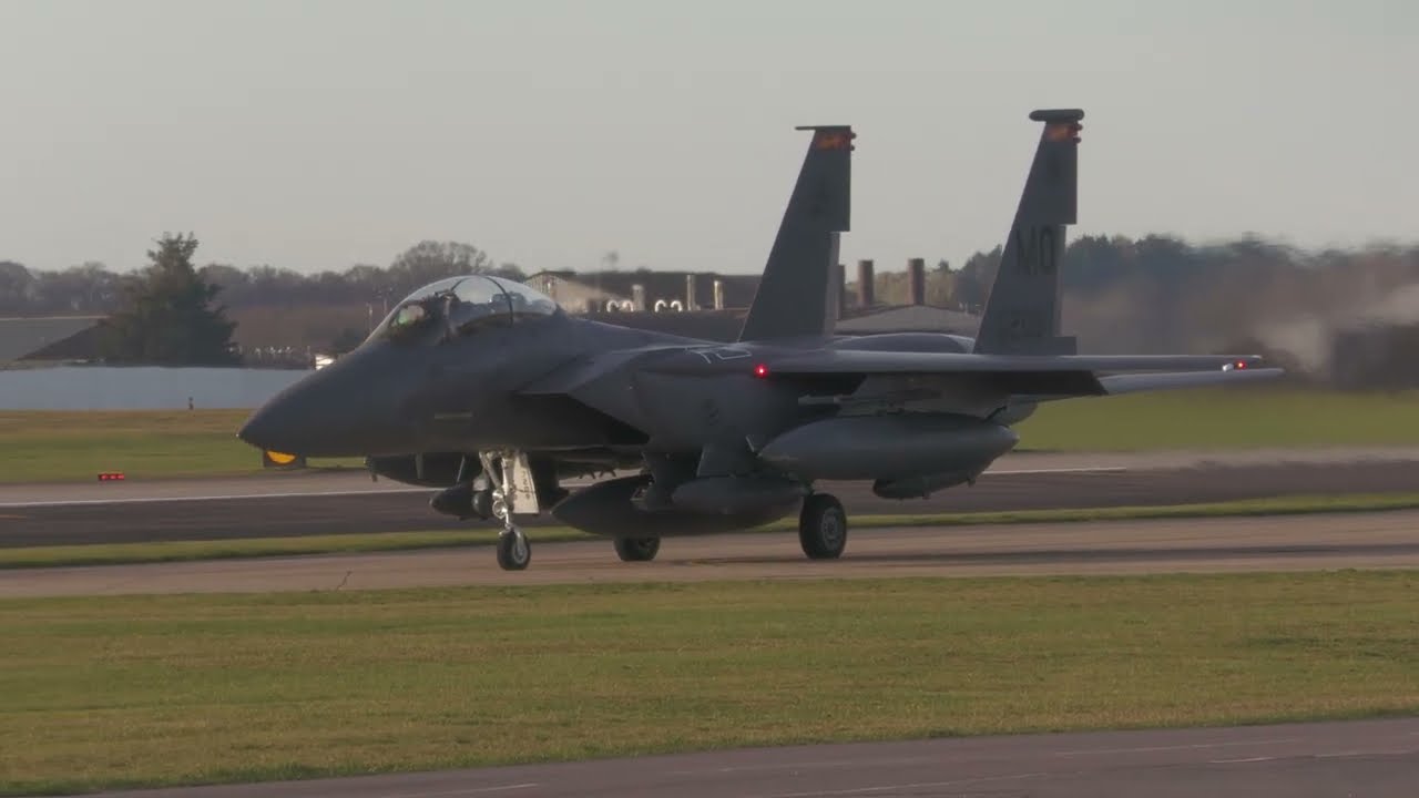 'Tabor 61-66'  Seymour Johnson F-15's Depart Lakenheath 2nd March. Mountain Home F-15 Returns 