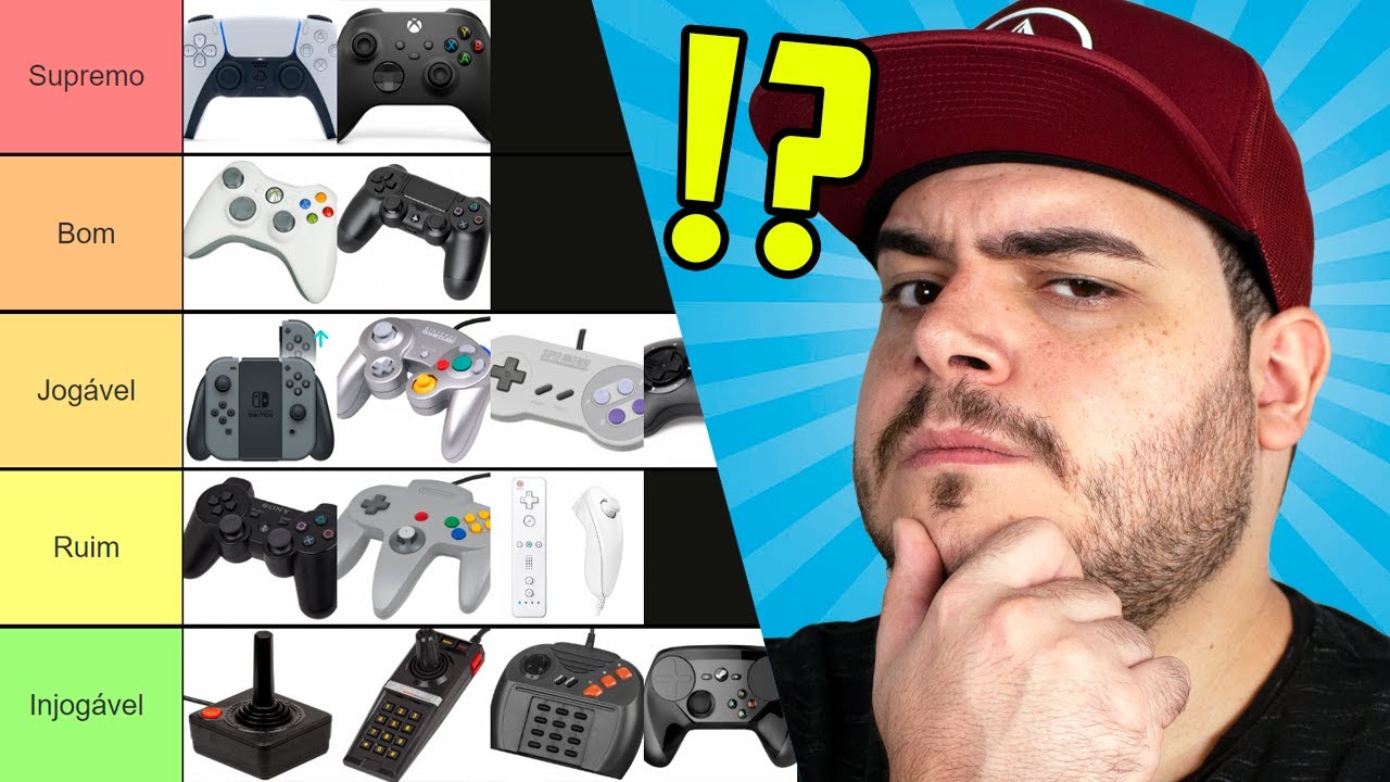 TIER LIST DE CONTROLES DE VIDEOGAME! - SIDÃO DO GAME