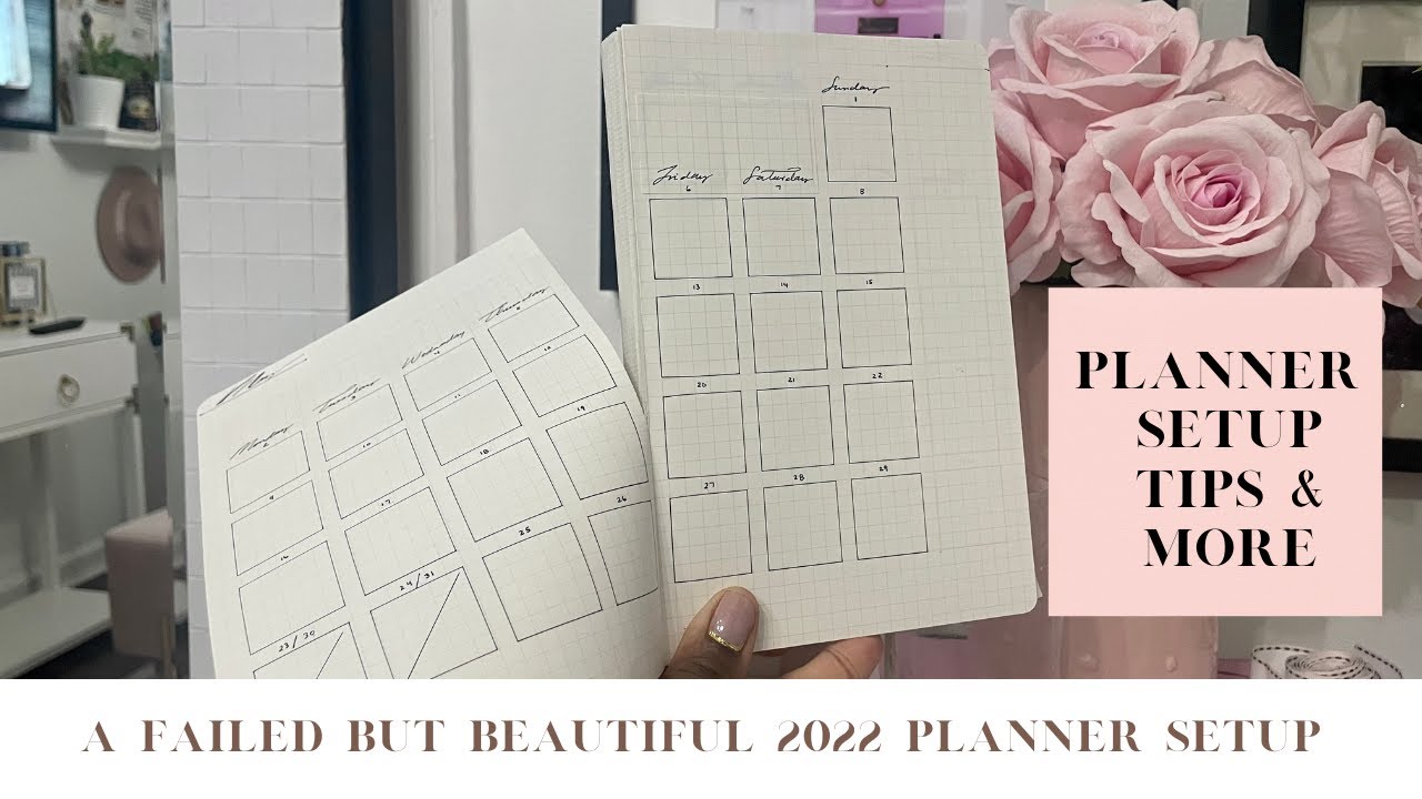 A FAILED BUT BEAUTIFUL 2022 PLANNER SET UP | NOTEBOOK SETUP | BULLET JOURNAL SETUP