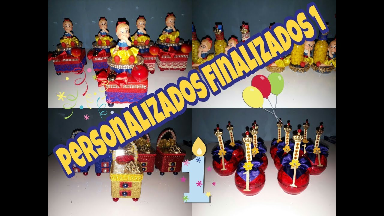 Festa Branca de Neve - PERSONALIZADOS FINALIZADOS / PARTE 1 / MAHFAZ1
