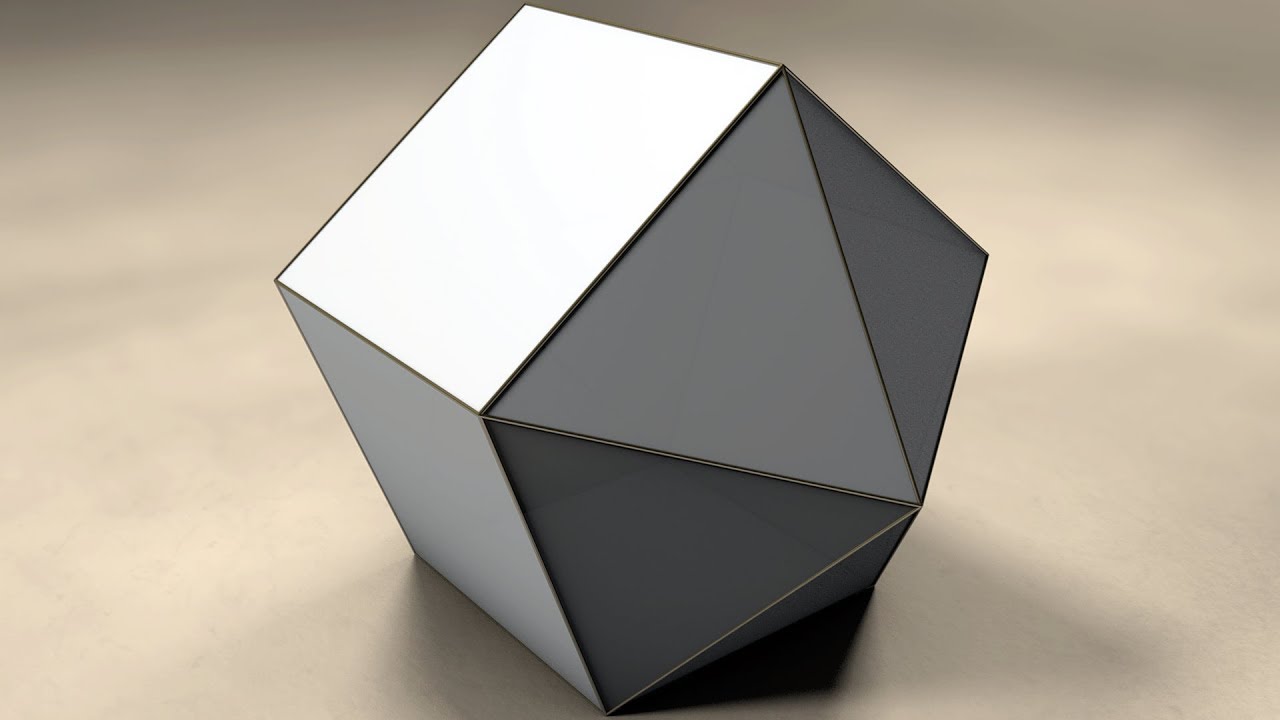 Net of Elongated Pentagonal Bipyramid / Розгортка подовженої п'ятикутної біпіраміди (J16)