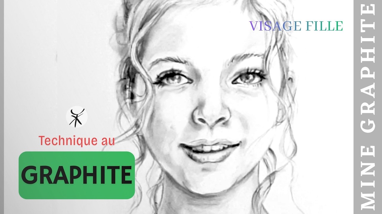 Dessiner un visage réaliste de jeune fille : Maîtrisez l'estompage