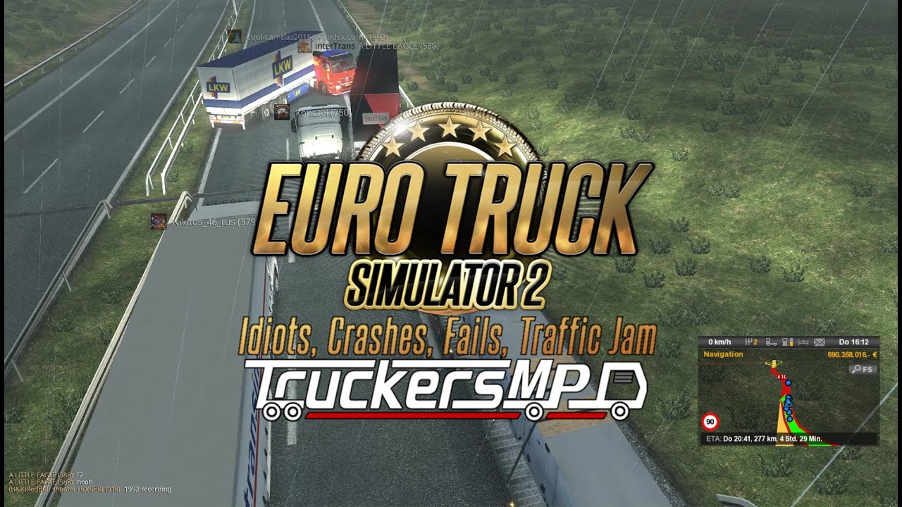 ETS 2 - Multiplayer | Idiots, Crashes, Fails, Traffic Jam,...#26