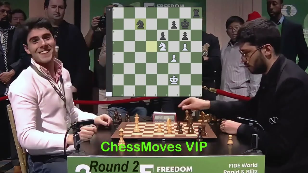 Aryan Tari (2587) vs. Alireza Firouzja (2871) / shocking! blunder ends this interesting blitz game