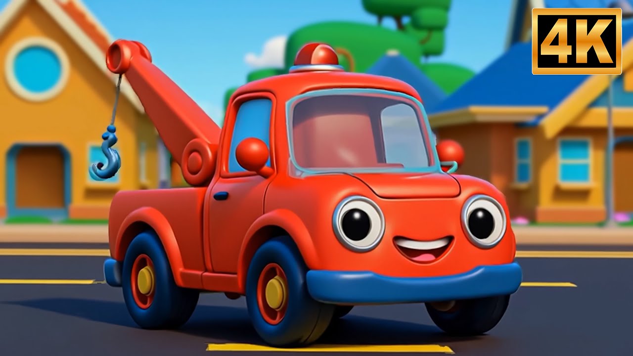 Räder am Abschleppwagen 🚛 | Fahrzeuglieder für Kleinkinder