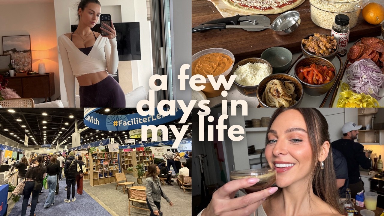 a few days in my life | health food convention pizza party, days in vancouver | VLOG