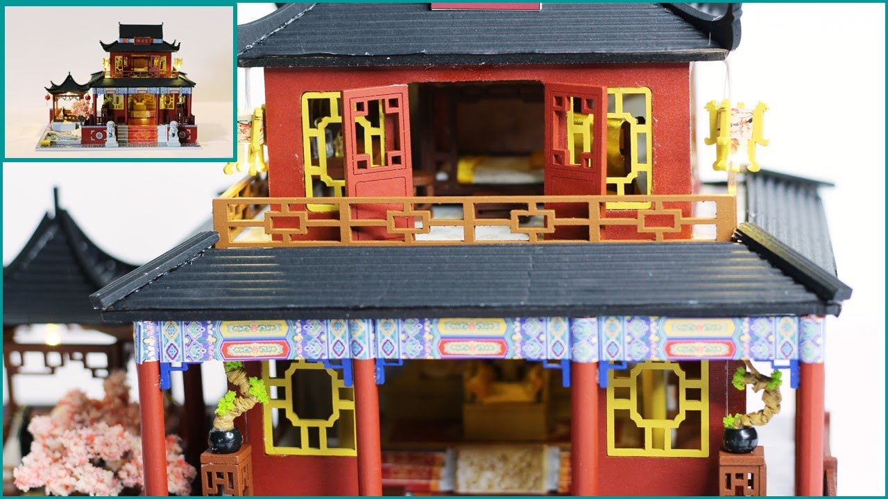 Chinese Ancient Palace Kit Assembly | 1:24 Scale | Miniature Dollhouse DIY Tutorial