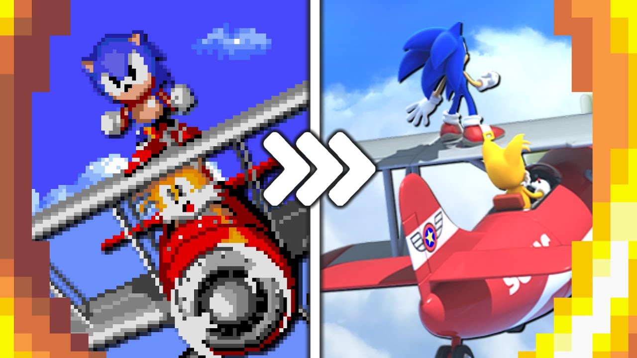 Sky Chase Zone, but it gets an Upgrade by every 50th Ring!